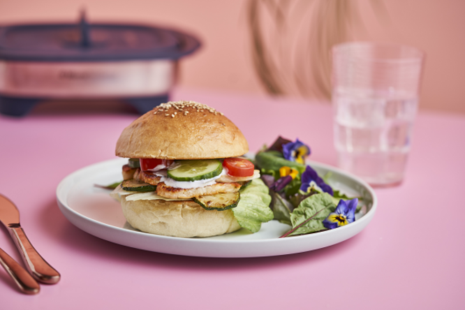 Tupperware Halloumi Burgers 