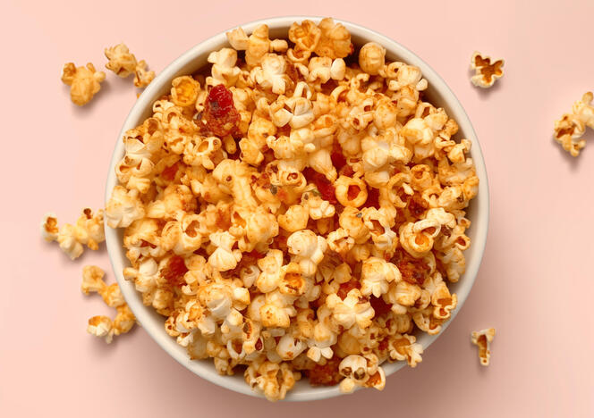 Tupperware Popcorn med soltørket tomat og oregano 